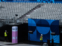 The city centre of Paris is within the no-go zone, hours before the opening ceremony of the Paris 2024 Olympic Games in Paris, France, on Ju...