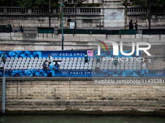 The city centre of Paris is within the no-go zone, hours before the opening ceremony of the Paris 2024 Olympic Games in Paris, France, on Ju...