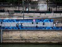 The city centre of Paris is within the no-go zone, hours before the opening ceremony of the Paris 2024 Olympic Games in Paris, France, on Ju...