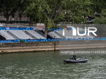 The city centre of Paris is within the no-go zone, hours before the opening ceremony of the Paris 2024 Olympic Games in Paris, France, on Ju...