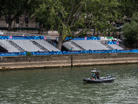 The city centre of Paris is within the no-go zone, hours before the opening ceremony of the Paris 2024 Olympic Games in Paris, France, on Ju...