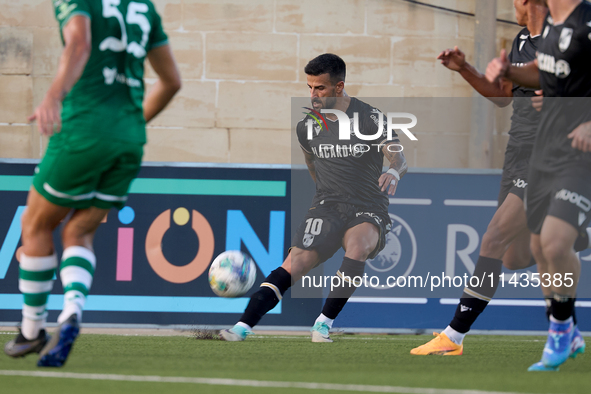 Tiago Silva of Vitoria SC is playing during the UEFA Europa Conference League, Second Qualifying Round, 1st Leg soccer match between Florian...