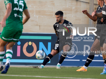 Tiago Silva of Vitoria SC is playing during the UEFA Europa Conference League, Second Qualifying Round, 1st Leg soccer match between Florian...