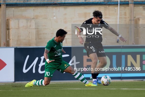 Fernandinho is closely following Joao Silva during the UEFA Europa Conference League, Second Qualifying Round, 1st Leg soccer match between...