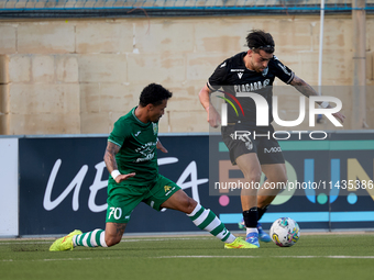 Fernandinho is closely following Joao Silva during the UEFA Europa Conference League, Second Qualifying Round, 1st Leg soccer match between...