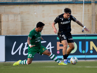 Fernandinho is closely following Joao Silva during the UEFA Europa Conference League, Second Qualifying Round, 1st Leg soccer match between...