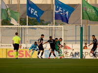 A generic action view is occurring in the Vitoria SC goalmouth during the UEFA Europa Conference League, Second Qualifying Round, 1st Leg so...