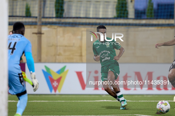 Thiago Santos of Floriana is in action during the UEFA Europa Conference League, Second Qualifying Round, 1st Leg soccer match between Flori...