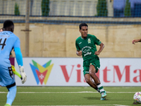 Thiago Santos of Floriana is in action during the UEFA Europa Conference League, Second Qualifying Round, 1st Leg soccer match between Flori...