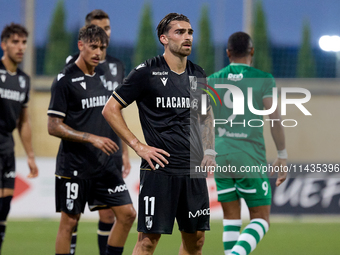 Joao Silva of Vitoria SC is playing during the UEFA Europa Conference League, Second Qualifying Round, 1st Leg soccer match between Floriana...