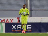 Christoffer Mafoumbi, goalkeeper of Floriana, is in action during the UEFA Europa Conference League, Second Qualifying Round, 1st Leg soccer...