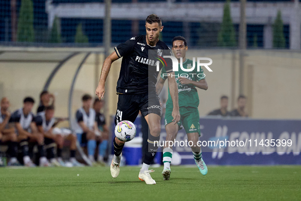 Toni Borevkovic of Vitoria SC is in action during the UEFA Europa Conference League, Second Qualifying Round, 1st Leg soccer match between F...