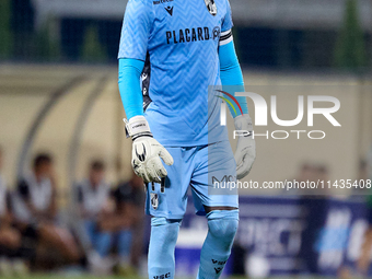 Bruno Varela, goalkeeper and captain of Vitoria SC, is playing during the UEFA Europa Conference League, Second Qualifying Round, 1st Leg so...