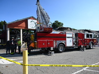 A two-alarm fire is severely damaging Zadies Kosher Bake Shop and a strip mall early Friday morning in Fair Lawn, New Jersey, United States,...