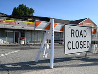 A two-alarm fire is severely damaging Zadies Kosher Bake Shop and a strip mall early Friday morning in Fair Lawn, New Jersey, United States,...