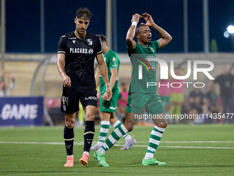 Kemar Reid is reacting during the UEFA Europa Conference League, Second Qualifying Round, 1st Leg soccer match between Floriana and Vitoria...