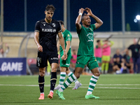 Kemar Reid is reacting during the UEFA Europa Conference League, Second Qualifying Round, 1st Leg soccer match between Floriana and Vitoria...