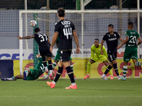 Kaio Cesar of Vitoria SC is shooting at goal during the UEFA Europa Conference League, Second Qualifying Round, 1st Leg soccer match between...