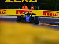 Alexander Albon of Williams F1 Team is driving his single-seater after the free practice of the Belgian GP, the 14th race of the Formula 1 W...