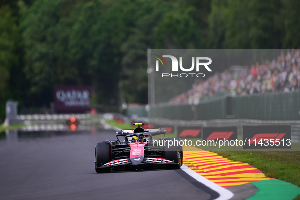 Pierre Gasly of Alpine F1 Team is driving his single-seater after the free practice of the Belgian GP, the 14th race of the Formula 1 World...