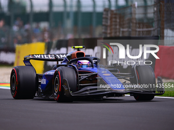 Logan Sergeant of Williams Racing is driving his single-seater after the free practice of the Belgian GP, the 14th race of the Formula 1 Wor...