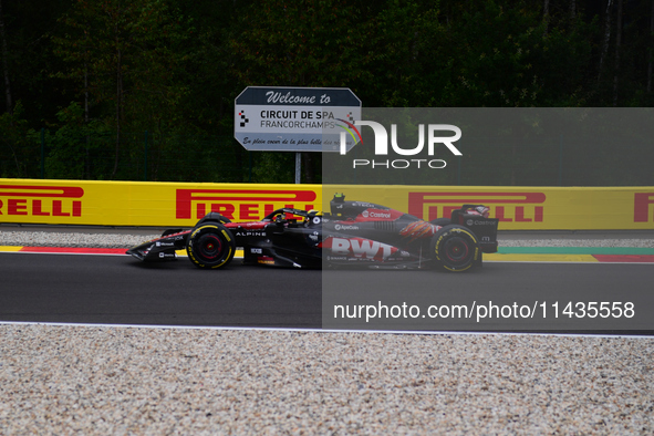 Pierre Gasly of Alpine F1 Team is driving his single-seater after the free practice of the Belgian GP, the 14th race of the Formula 1 World...