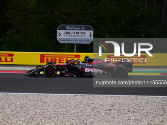 Pierre Gasly of Alpine F1 Team is driving his single-seater after the free practice of the Belgian GP, the 14th race of the Formula 1 World...