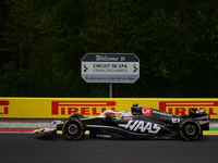 Niko Hulkenberg of Haas F1 Team is driving his single-seater after the free practice of the Belgian GP, the 14th race of the Formula 1 World...