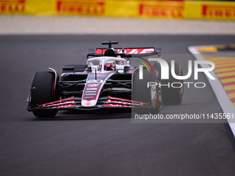 Kevin Magnussen of Haas F1 Team is driving his single-seater after the free practice of the Belgian GP, the 14th race of the Formula 1 World...