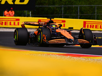 Oscar Piastri of McLaren F1 Team is driving his single-seater after the free practice of the Belgian GP, the 14th race of the Formula 1 Worl...