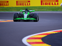 Valtteri Bottas of Stake F1 Team is driving his single-seater after the free practice of the Belgian GP, the 14th race of the Formula 1 Worl...