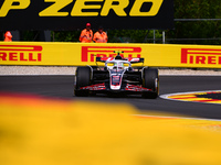 Niko Hulkenberg of Haas F1 Team is driving his single-seater after the free practice of the Belgian GP, the 14th race of the Formula 1 World...