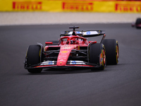 Charles Leclerc of Scuderia Ferrari is driving his single-seater after the free practice of the Belgian GP, the 14th race of the Formula 1 W...