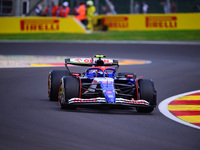 Yuki Tsunoda of Visa Cash-Up Racing Bulls is driving his single-seater after the free practice of the Belgian GP, the 14th race of the Formu...