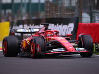 Charles Leclerc of Scuderia Ferrari is driving his single-seater after the free practice of the Belgian GP, the 14th race of the Formula 1 W...