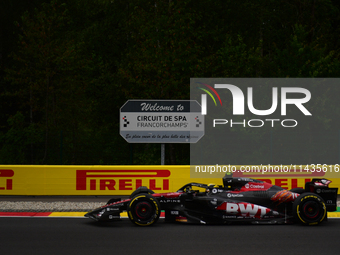 Pierre Gasly of Alpine F1 Team is driving his single-seater after the free practice of the Belgian GP, the 14th race of the Formula 1 World...