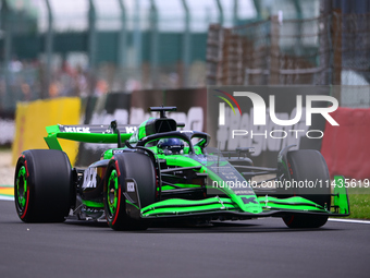 Valtteri Bottas of Stake F1 Team is driving his single-seater after the free practice of the Belgian GP, the 14th race of the Formula 1 Worl...