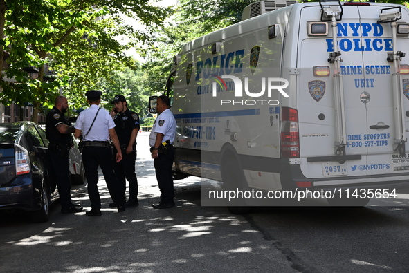 Two women are being shot in a possible murder-suicide near Gracie Mansion in Manhattan, New York, United States, on July 26, 2024. One woman...