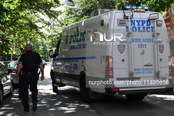 Two Women Shot In A Possible Murder-suicide Near Gracie Mansion In Manhattan, New York, United States On July 26, 2024. One Woman Was Pronou...