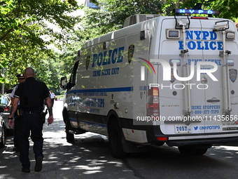 Two Women Shot In A Possible Murder-suicide Near Gracie Mansion In Manhattan, New York, United States On July 26, 2024. One Woman Was Pronou...