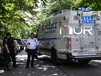 Two Women Shot In A Possible Murder-suicide Near Gracie Mansion In Manhattan, New York, United States On July 26, 2024. One Woman Was Pronou...