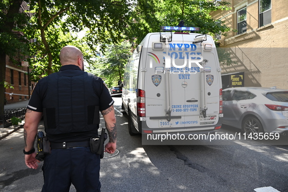 Two Women Shot In A Possible Murder-suicide Near Gracie Mansion In Manhattan, New York, United States On July 26, 2024. One Woman Was Pronou...