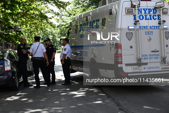 Two Women Shot In A Possible Murder-suicide Near Gracie Mansion In Manhattan, New York, United States On July 26, 2024. One Woman Was Pronou...