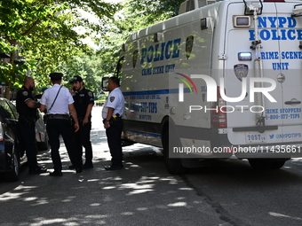 Two Women Shot In A Possible Murder-suicide Near Gracie Mansion In Manhattan, New York, United States On July 26, 2024. One Woman Was Pronou...