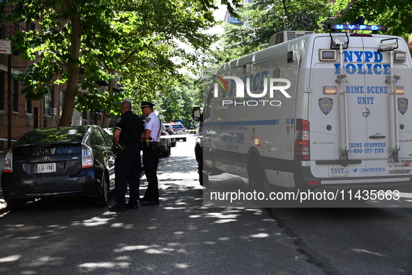 Two Women Shot In A Possible Murder-suicide Near Gracie Mansion In Manhattan, New York, United States On July 26, 2024. One Woman Was Pronou...