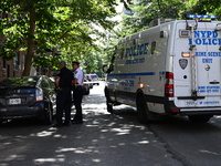 Two Women Shot In A Possible Murder-suicide Near Gracie Mansion In Manhattan, New York, United States On July 26, 2024. One Woman Was Pronou...