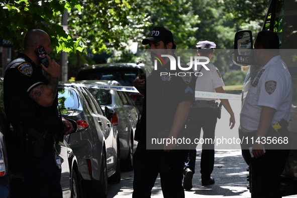 Two Women Shot In A Possible Murder-suicide Near Gracie Mansion In Manhattan, New York, United States On July 26, 2024. One Woman Was Pronou...