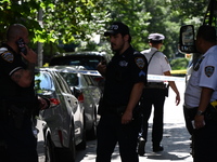 Two Women Shot In A Possible Murder-suicide Near Gracie Mansion In Manhattan, New York, United States On July 26, 2024. One Woman Was Pronou...