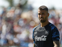 Leonardo Spinazzola of Napoli is participating in day 2 of the preseason training camp of SSC Napoli at Stadio Patini in Castel di Sangro, I...