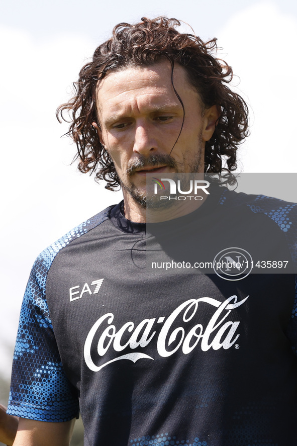 Mario Rui of Napoli is participating in day 2 of the preseason training camp of SSC Napoli at Stadio Patini in Castel di Sangro, Italy, on J...